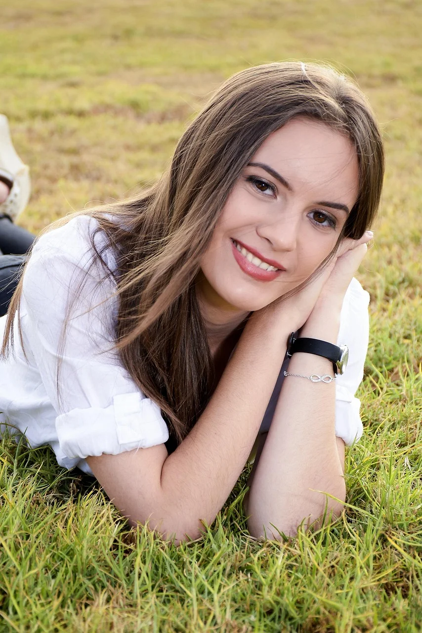 smiling, happy, girl