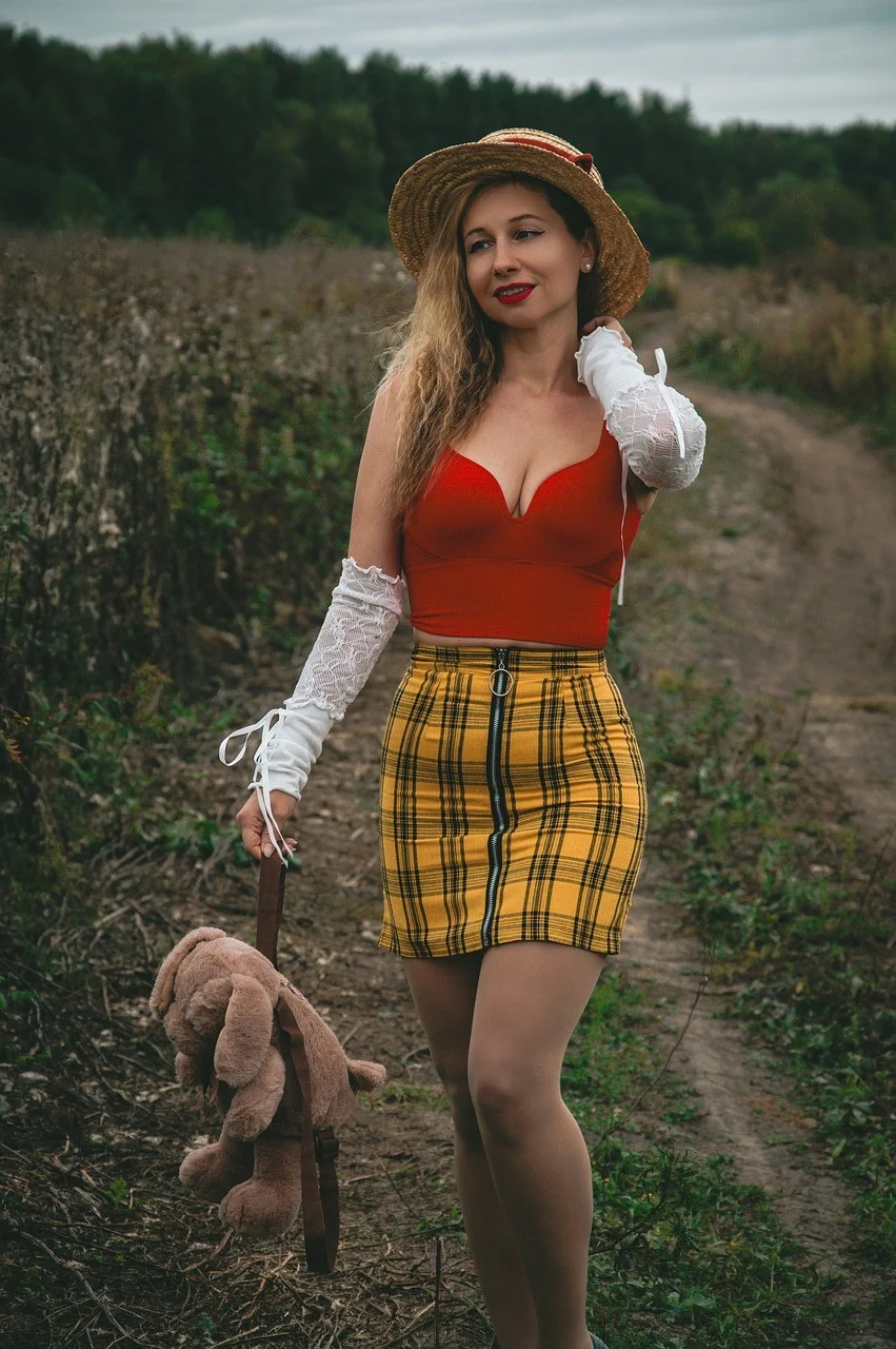 woman, portrait, autumn, nature