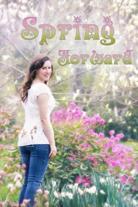 spring, pretty woman, flowers, pink