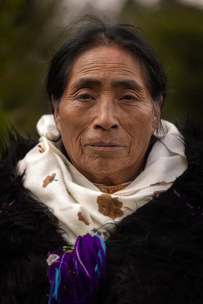 墨西哥、原住民女性、肖像、老年女性