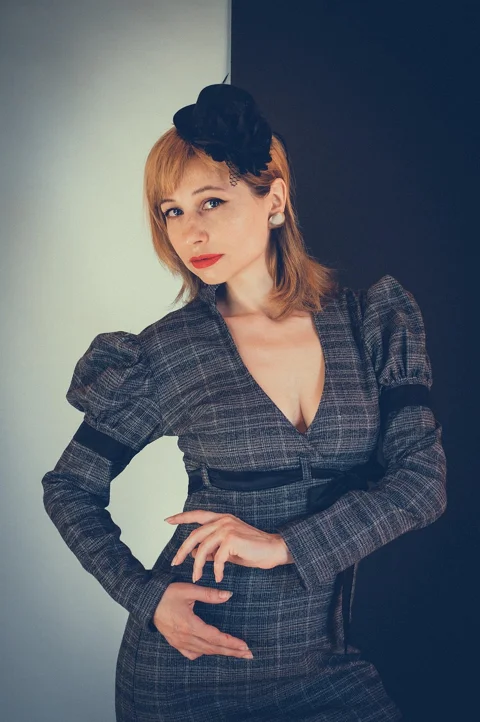vintage, fashion, woman, model
