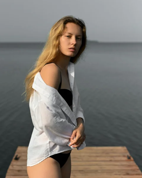 a woman posing for a picture