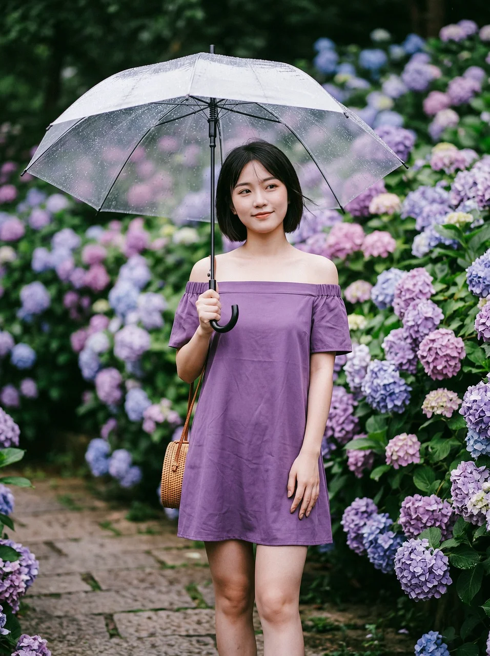 绣球花, 绽放, 花朵, 女性