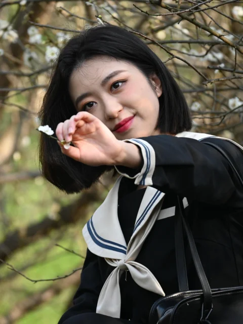 여성, 교복, 아시아인, 미녀
