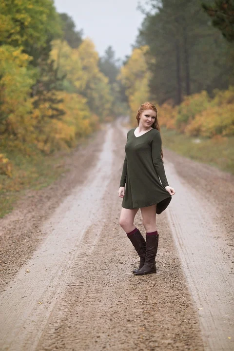 redhead, road, outdoor, fall