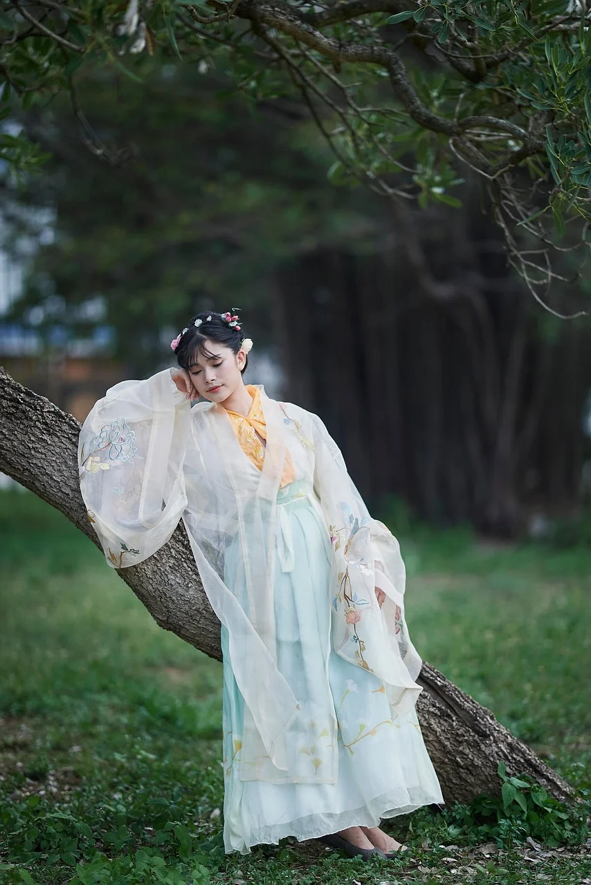 woman, model, portrait, white dress