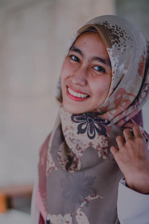 woman, model, portrait, hijab