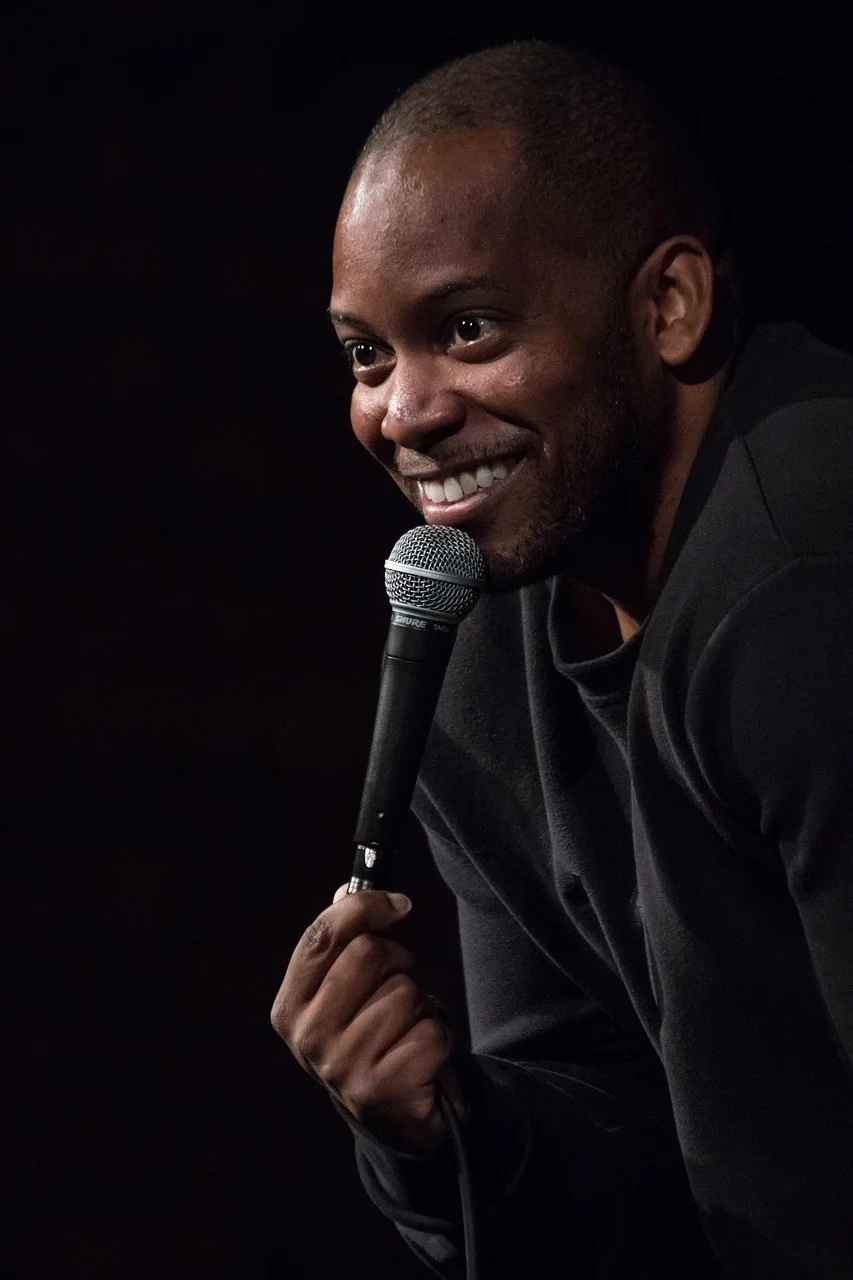 comedian, face, profile, performance