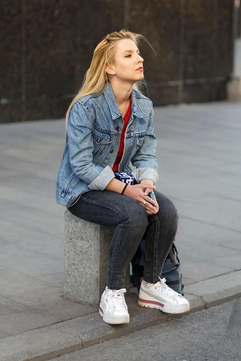 woman, young, girl, casual