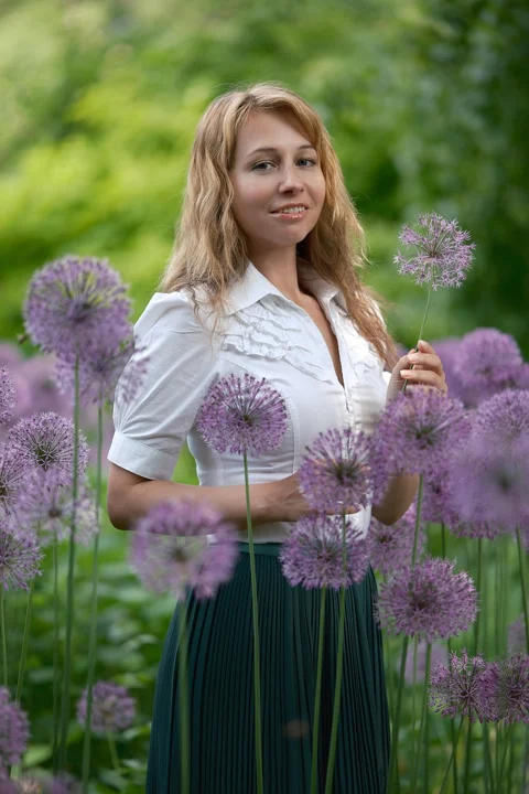 觀賞蒜、花朵、洋蔥、植物園