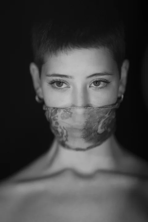 portrait, woman, face, human
