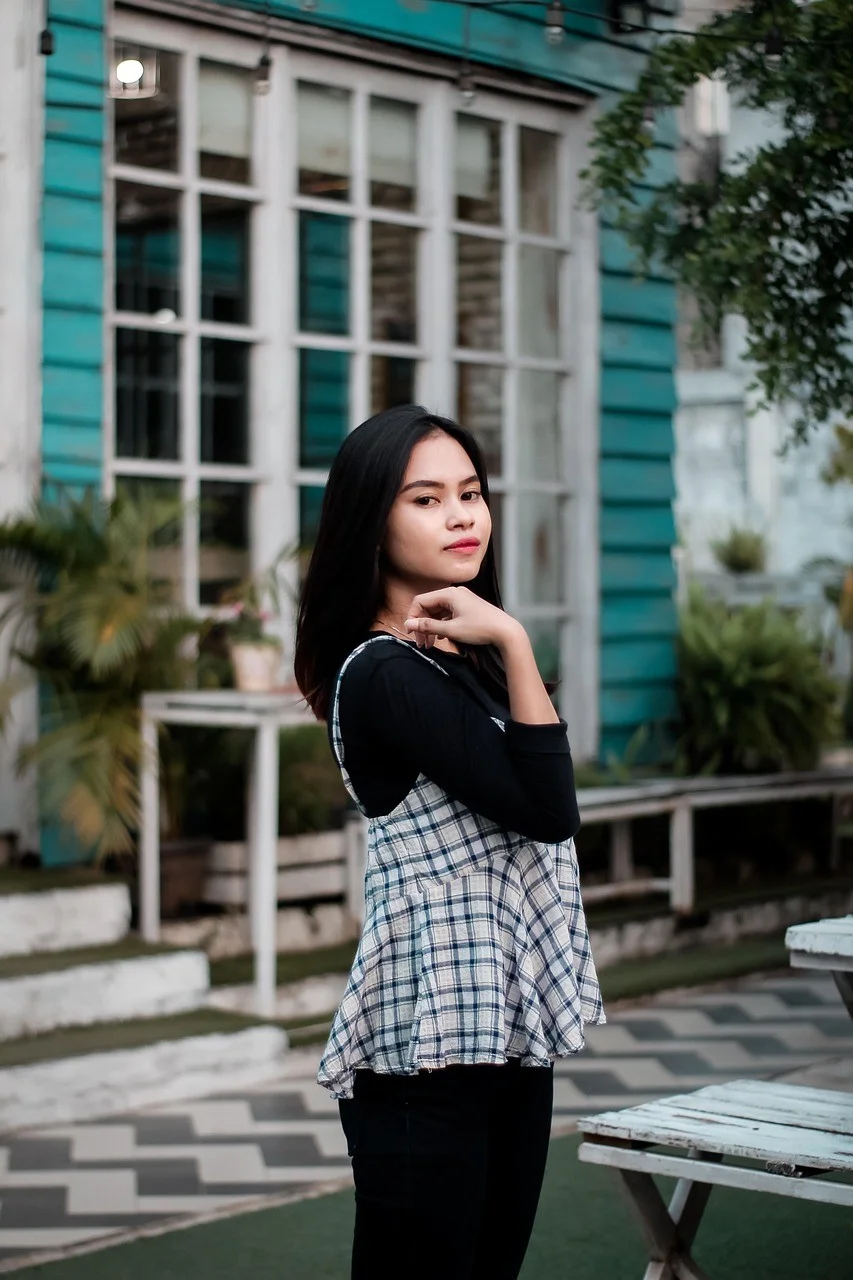 女性，模特，姿势，服装