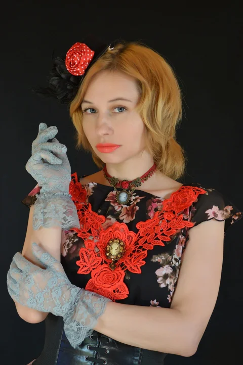 vintage, image, retro, young woman