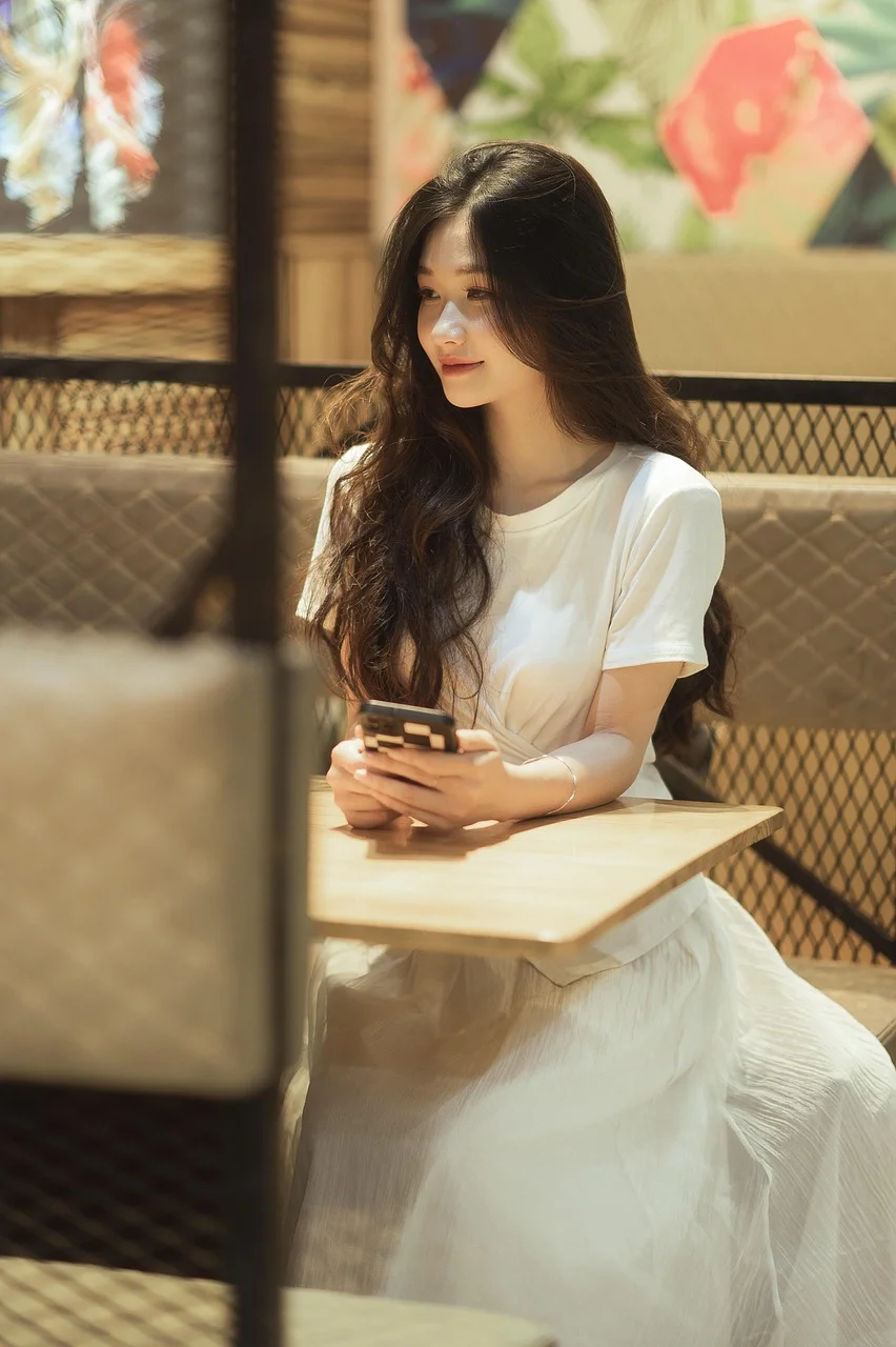 girl, face, indoors, smile
