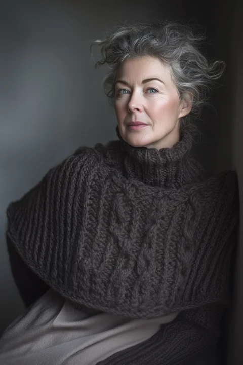 ai generated, studio portrait, older woman, dutch style