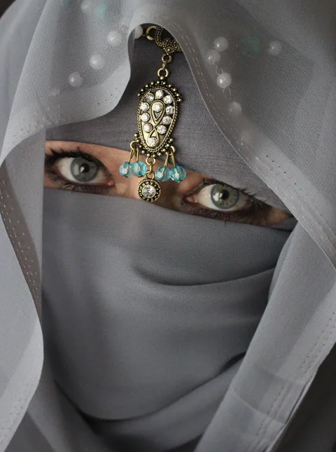 scarf, woman, sari, orient