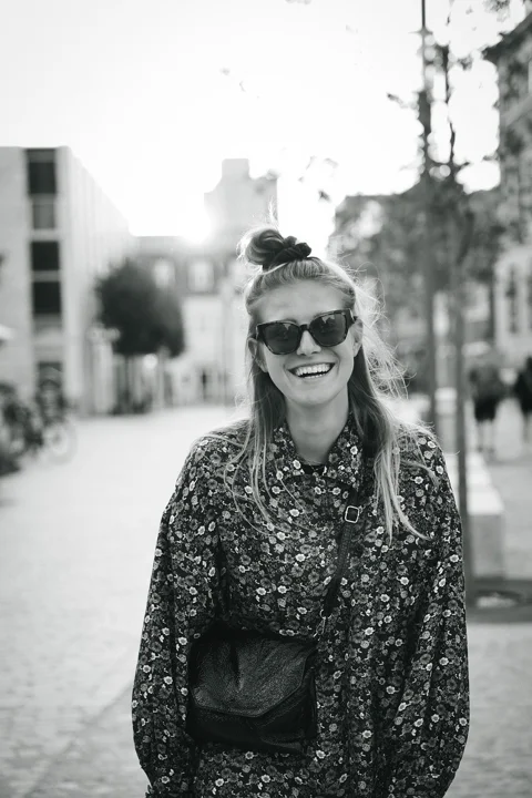 woman, model, smile, laughter