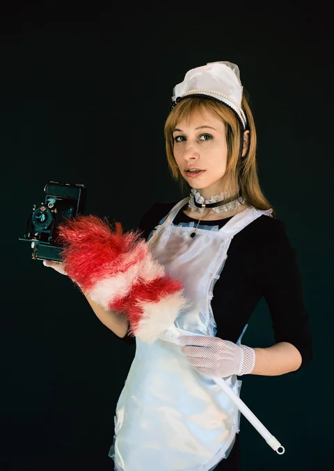 maid, uniform, apron, pipidaster