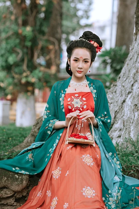 fashion, woman, chinese dress, ancient