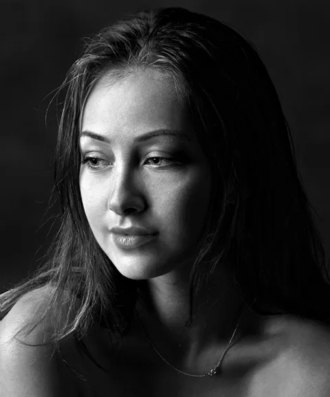 女人、模特、肖像、姿势