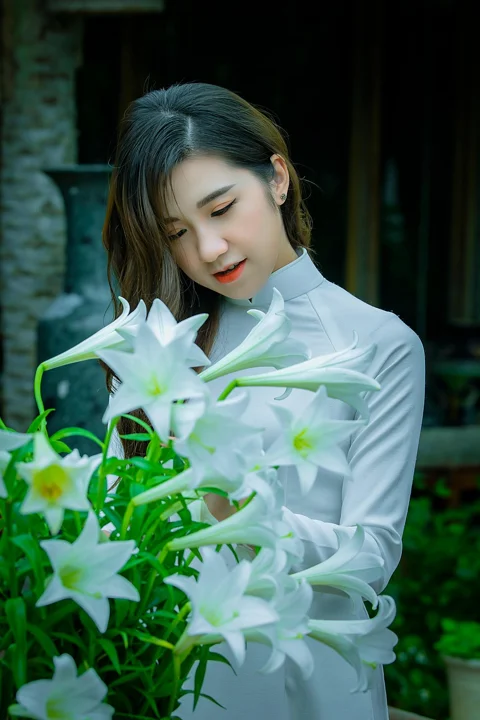 奥黛, 时尚, 女人, 越南