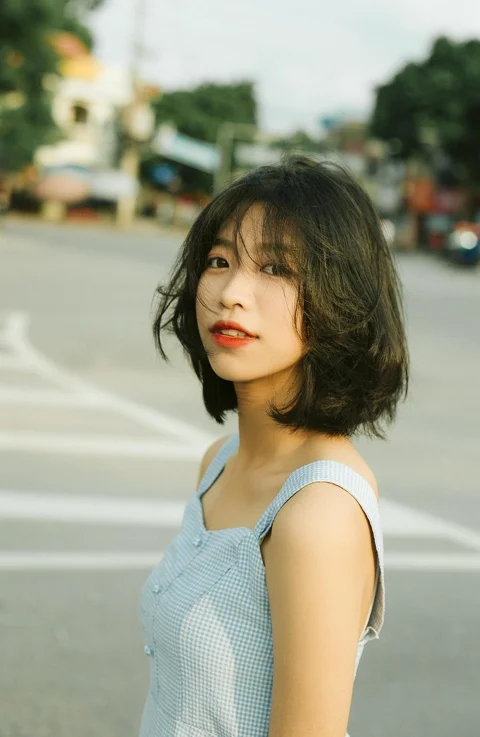 초상, 아시아인, 소녀, 모델