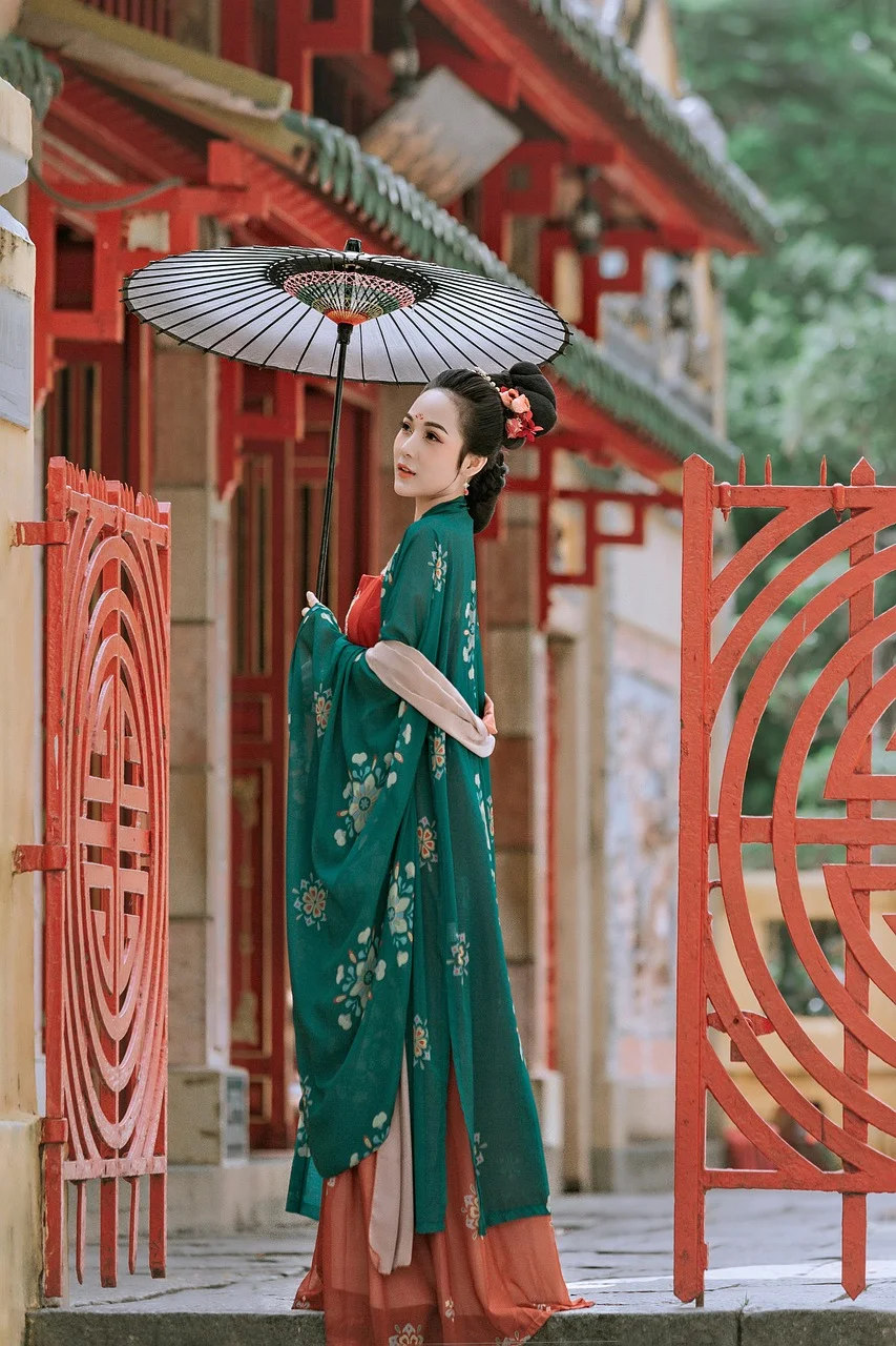 fashion, woman, chinese dress, ancient