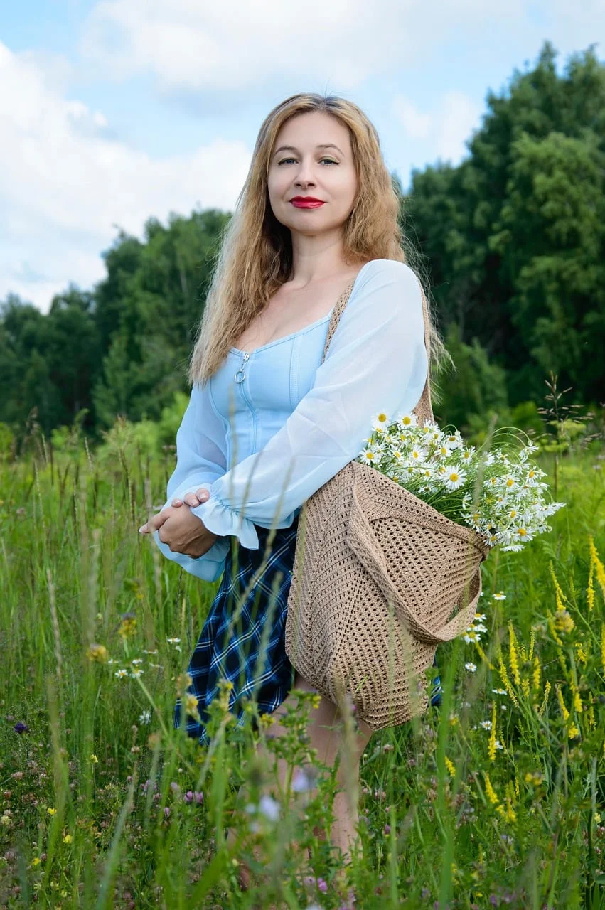 woman, outdoor, summer, landscape