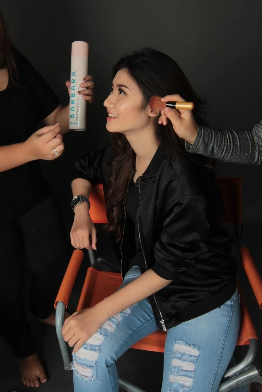 makeup, girl, studio, face