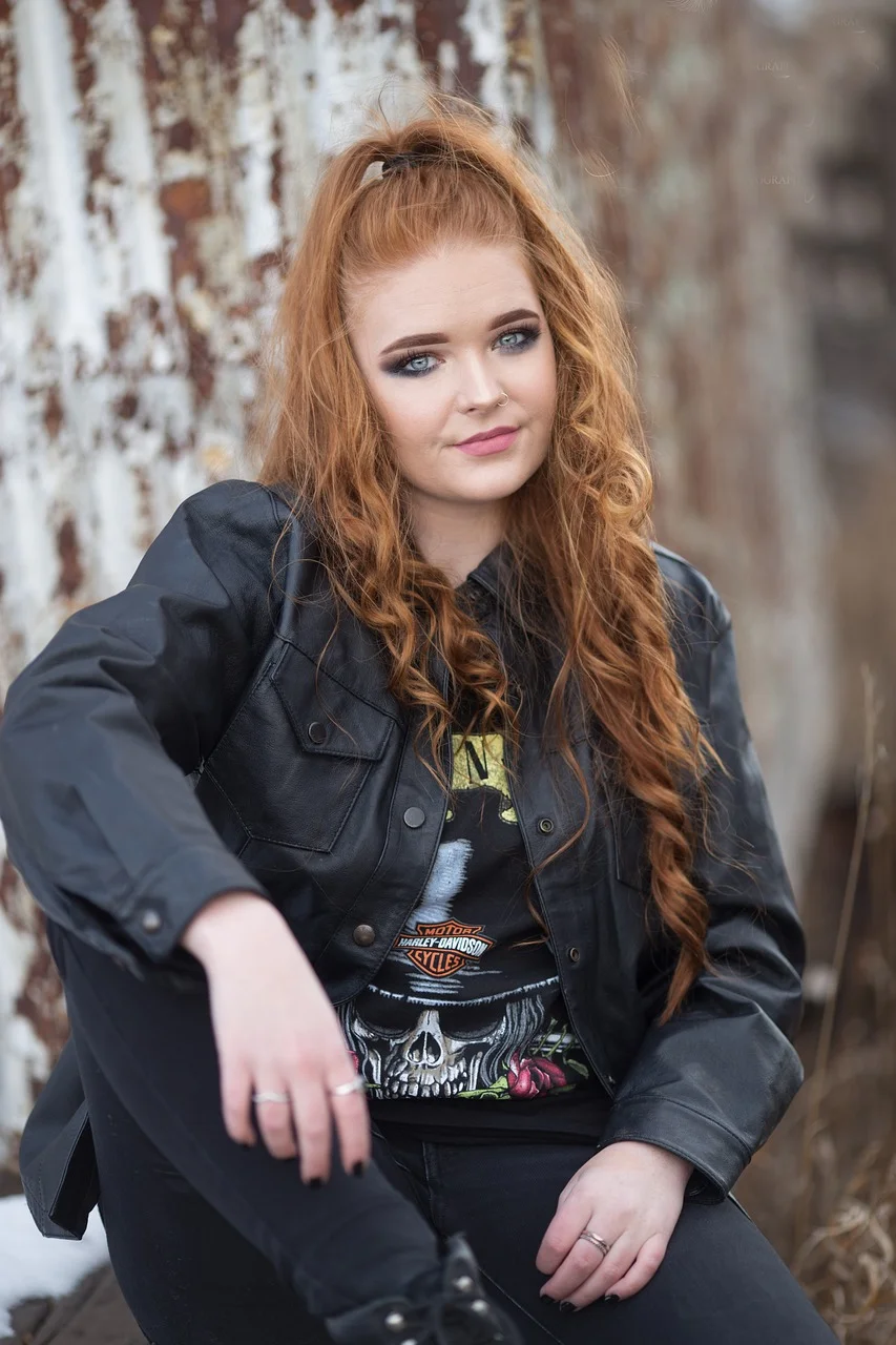 red head, vintage, woman, girl