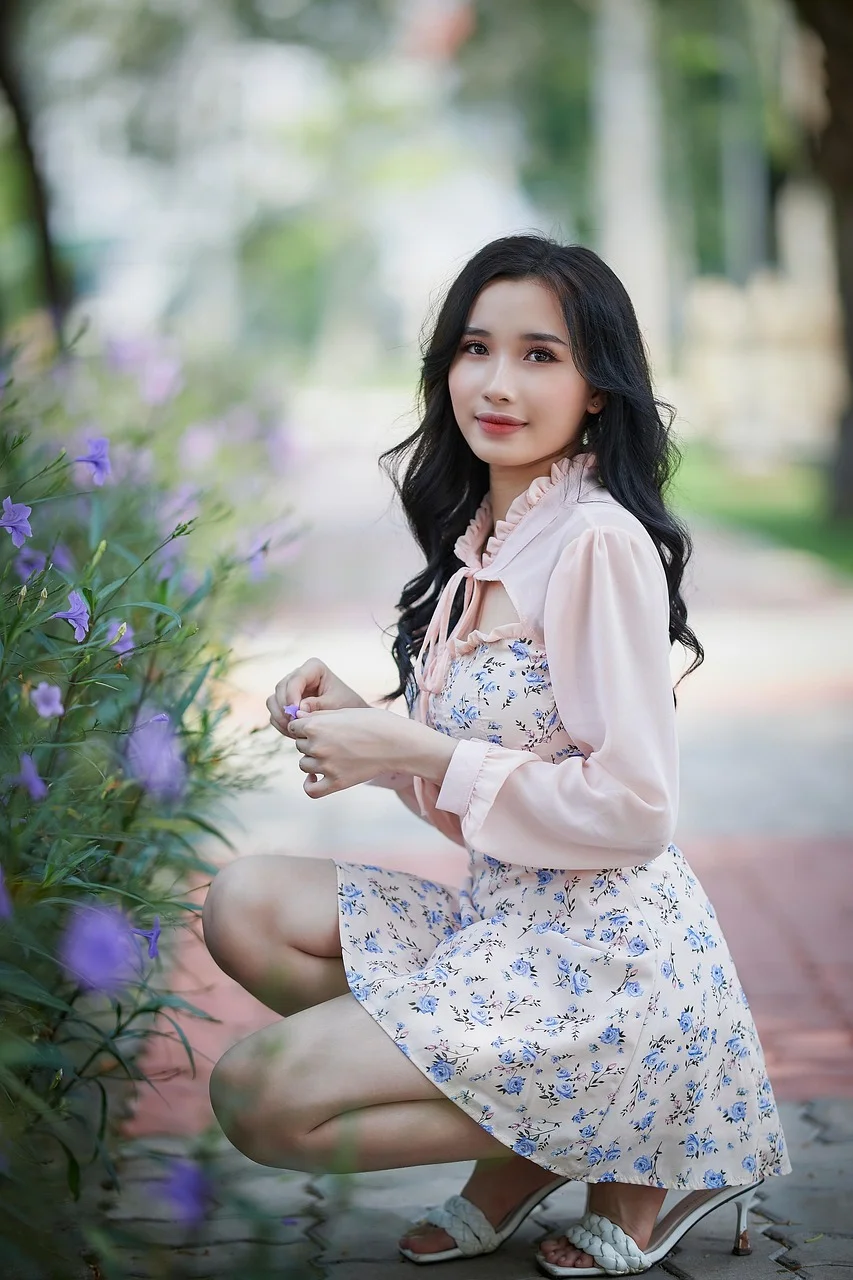 女性，模特，肖像，姿势