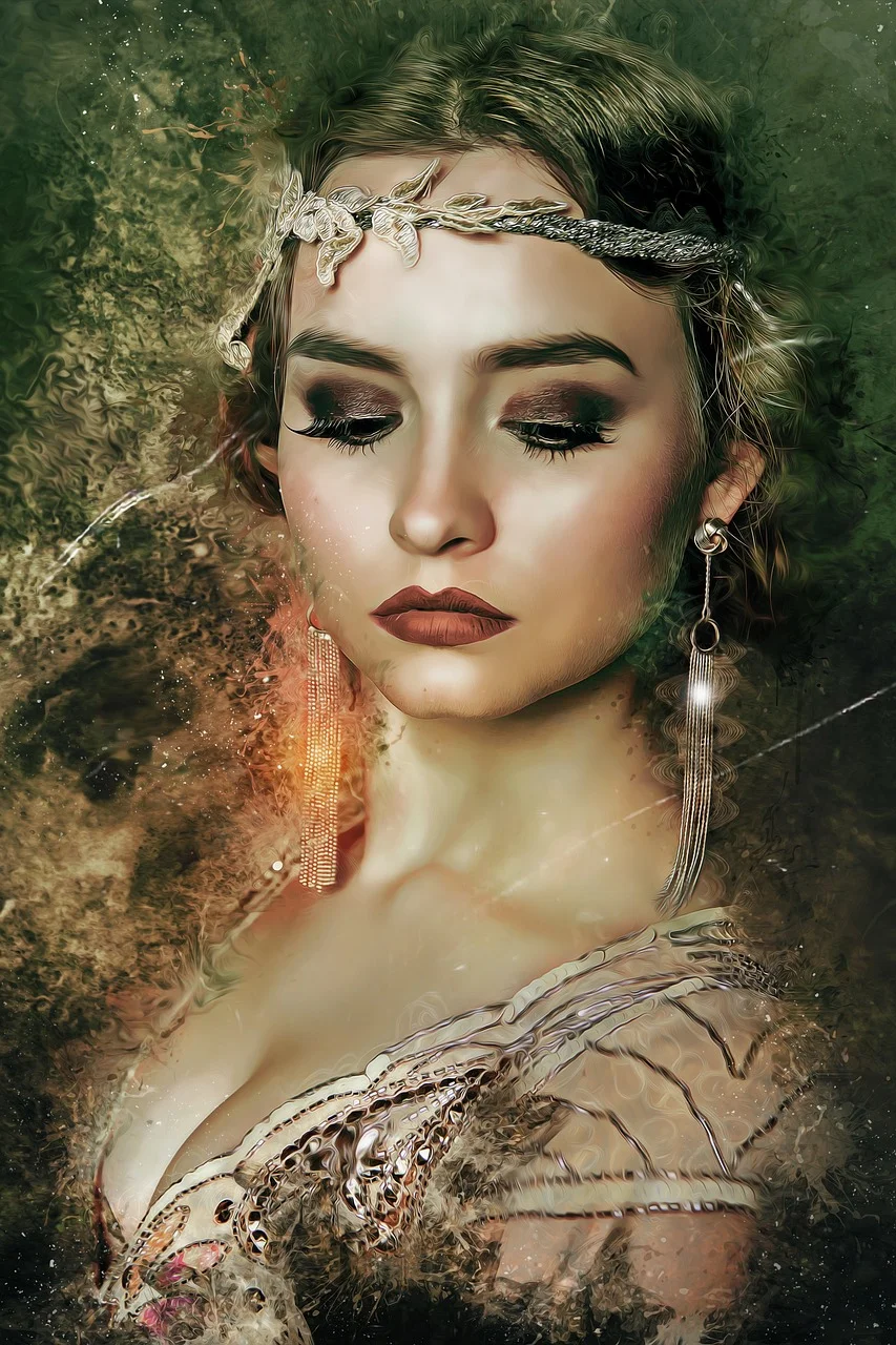 beautiful, portrait, girl, fashion