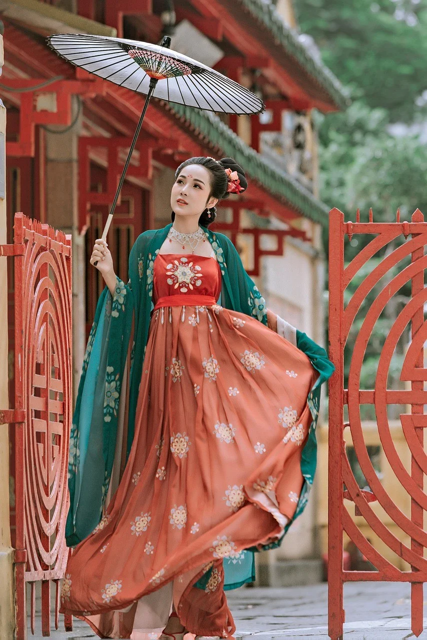 fashion, woman, chinese dress, ancient