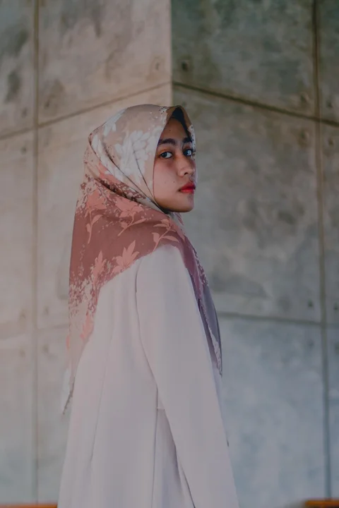 woman, model, portrait, hijab