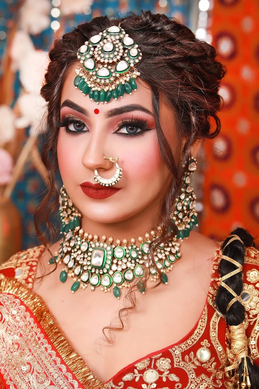 indian, woman, bride, stunning