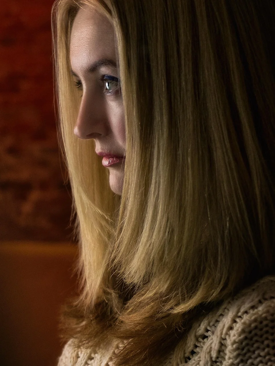 young woman, portrait, eyes, portrait of a girl
