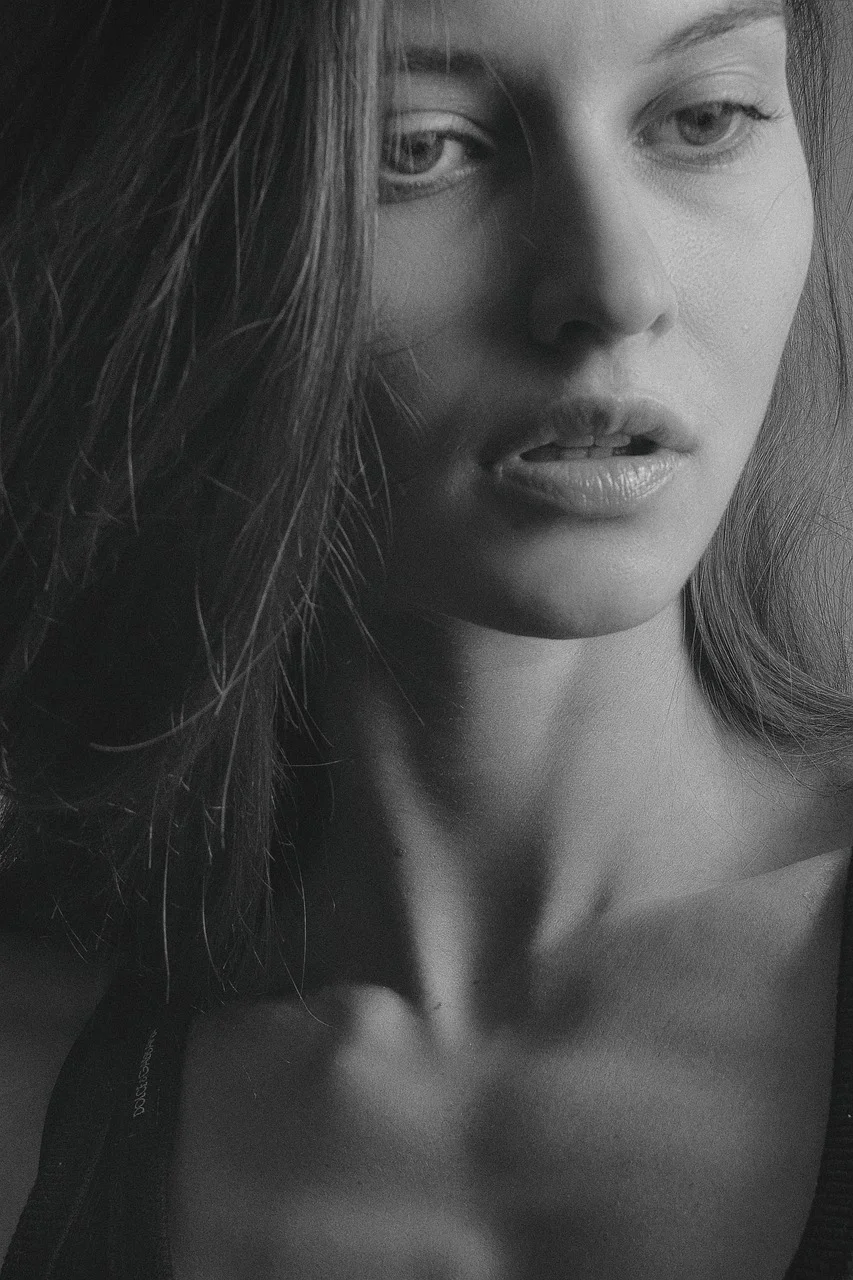 woman, beauty, monochrome, beautiful
