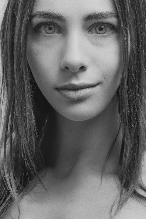 girl, retro, portrait, brunette