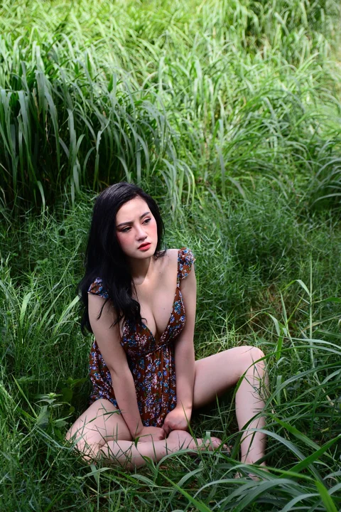 girl, woman, summer, relax