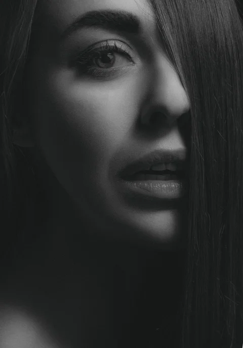 beauty, woman, monochrome, girl