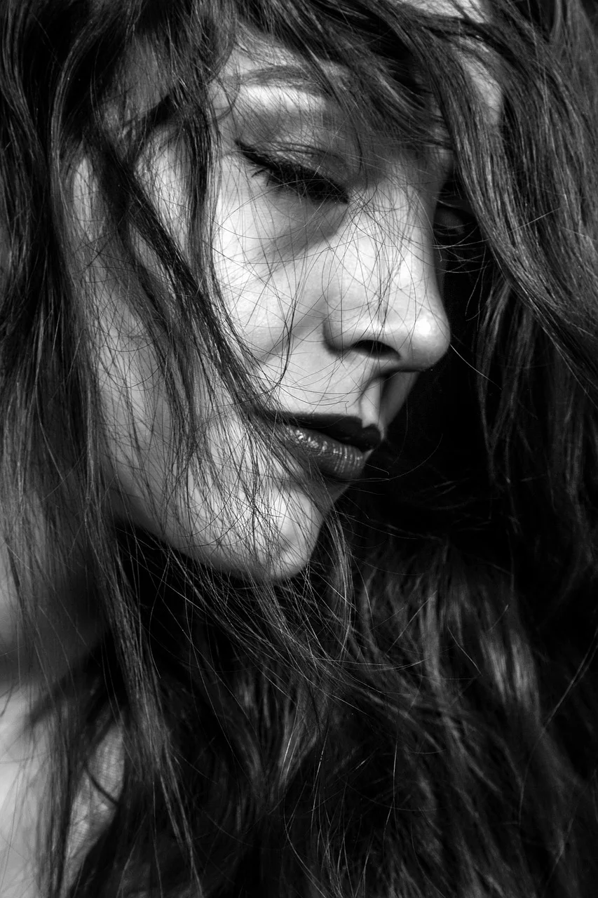 woman, face, hair, female