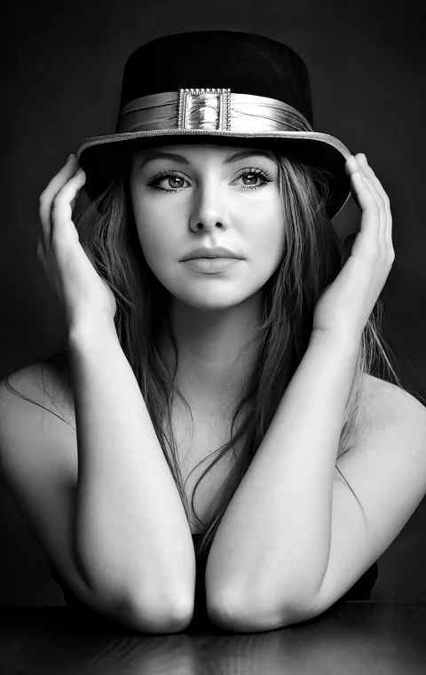 girl, beauty, woman, hat