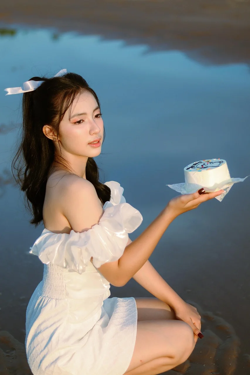 女人, 户外, 生日, 女孩