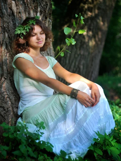 nymph, forest, nature, elf