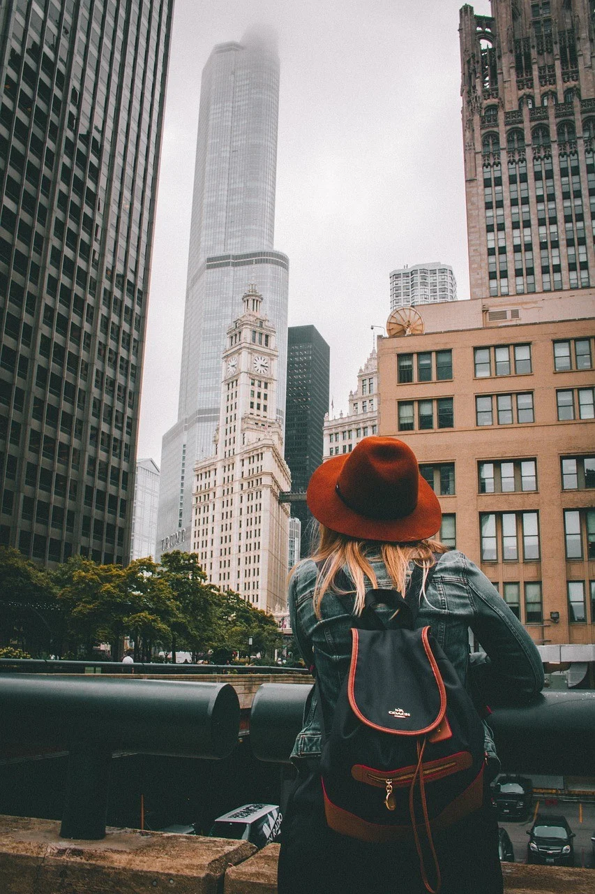 person, hat, girl, adventure