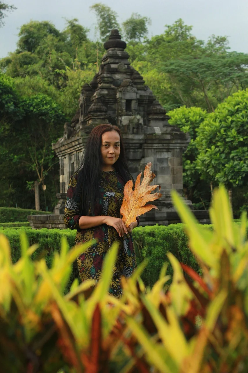 woman, portrait, model, temple
