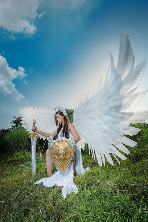 woman, model, portrait, angel