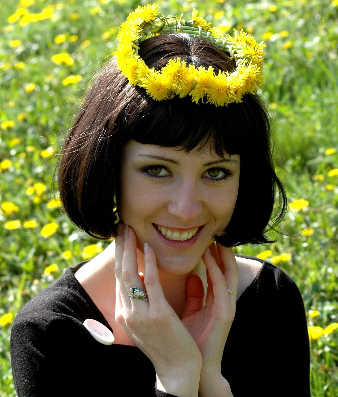 easter, portrait, girl, view