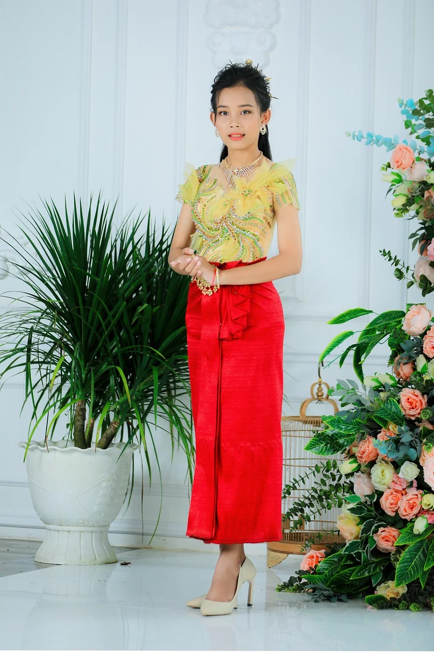 traditional costume, woman, portrait, fashion