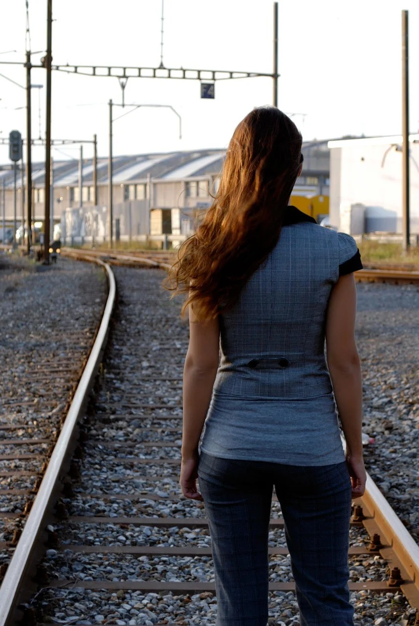 woman, business, train, financial